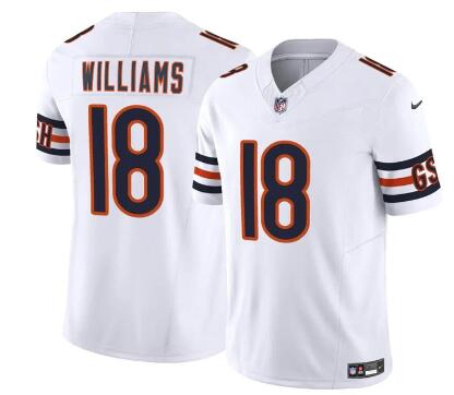 Men's Chicago Bears #18 Caleb Williams   Stitched Jersey