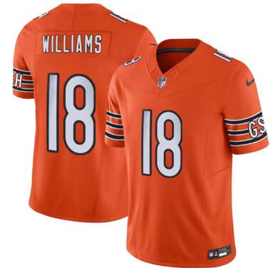 Men's Chicago Bears #18 Caleb Williams   Stitched Jersey