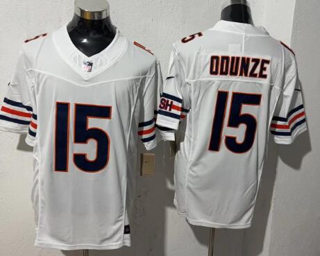 Men's Chicago Bears #15 Rome Odunze Stitched Jersey