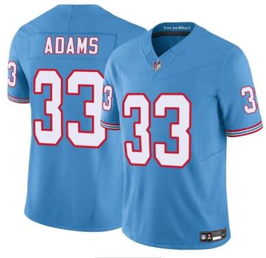 Men's Tennessee Titans #33 Jamel Adams  Stitched Jersey