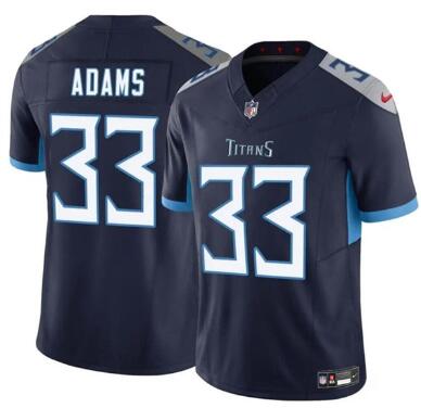 Men's Tennessee Titans #33 Jamel Adams  Stitched Jersey