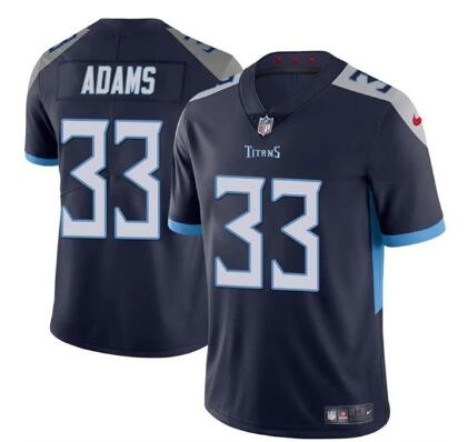 Men's Tennessee Titans #33 Jamel Adams  Stitched Jersey