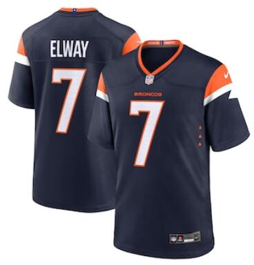 Men's Nike John Elway Orange Denver Broncos  stitched Jersey