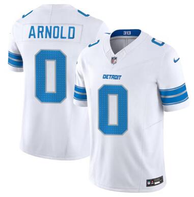 Men's Detroit Lions #0 Terrion Arnold  2024  Football Stitched Jersey