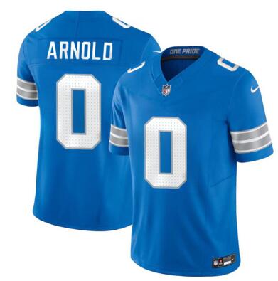 Men's Detroit Lions #0 Terrion Arnold  2024  Football Stitched Jersey