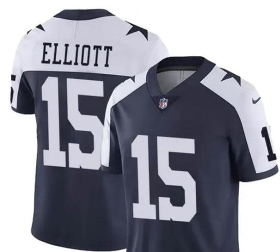 Men’s Dallas Cowboys #15 Ezekiel Elliott  Limited Football Stitched Jersey