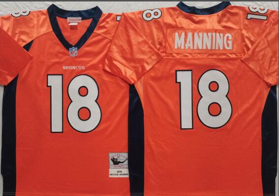 Men's Denver Broncos Peyton Manning Mitchell & Ness stitched jersey