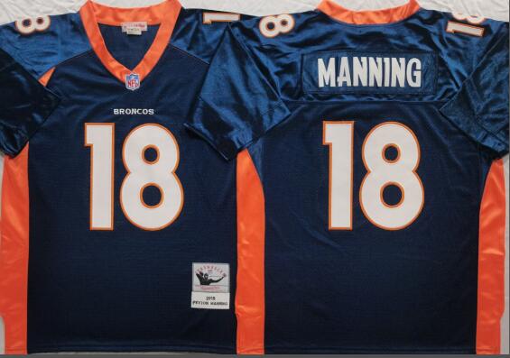 Men's Denver Broncos Peyton Manning Mitchell & Ness stitched jersey