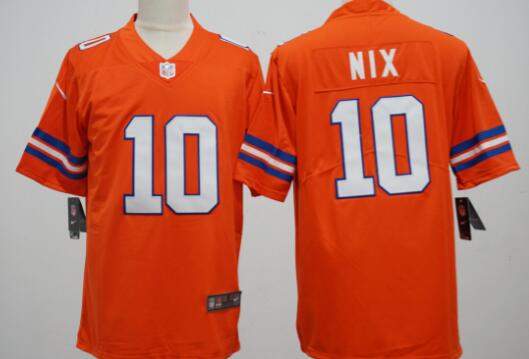 Men's Denver Broncos #10 Bo Nix  Stitched Game Jersey