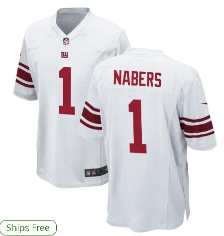 Men's New York Giants #1 Malik Nabers  Stitched Jersey