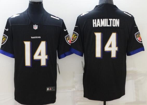 Men's Baltimore Ravens #14 Kyle Hamilton   Stitched Jersey