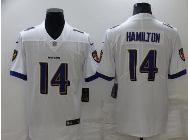 Men's Baltimore Ravens #14 Kyle Hamilton   Stitched Jersey