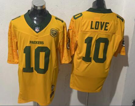 Men's Green Bay Packers #10 Jordan Love Limited Stitched Jersey