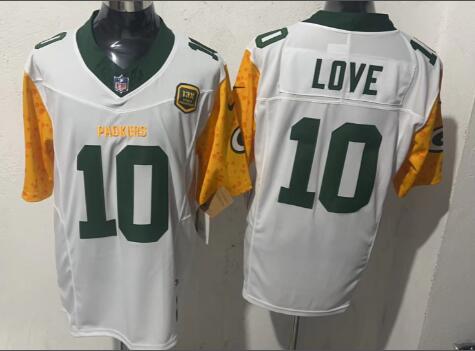 Men's Green Bay Packers #10 Jordan Love Limited Stitched Jersey