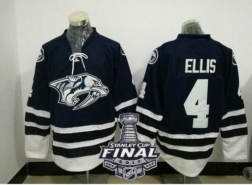 2017 Stanley Cup Final Patch  Men 4# Ron Ellis Hockey Jersey