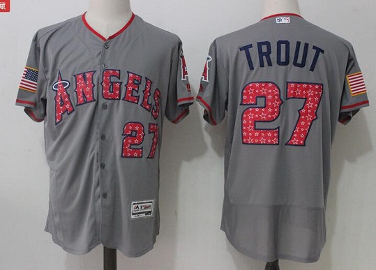 New Men's Los Angeles Angels of Anaheim Mike Trout Baseball Jersey