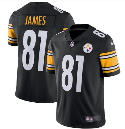 Men's Pittsburgh Steelers Jesse James  Black  Jersey