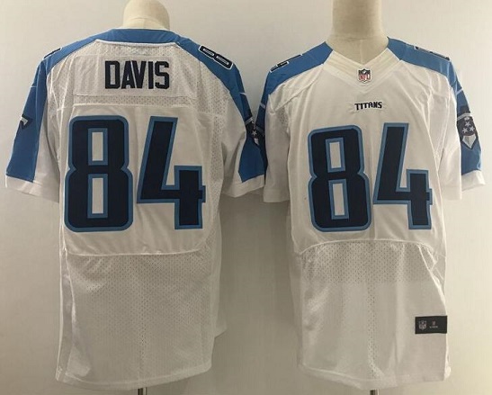 Men 84 Davis Football Jersey White 03