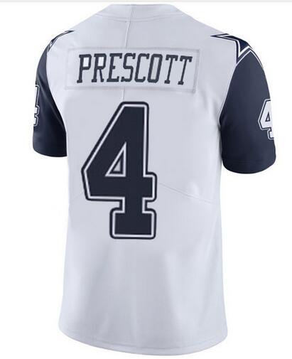 Men nike Dallas Cowboys 4 Dak Prescott blue white