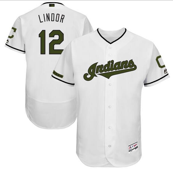 12 Francisco Lindor Baseball Jersey Commemorative Edition