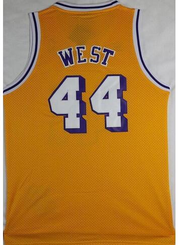 Mens 44 Jerry West Basketball Jersey