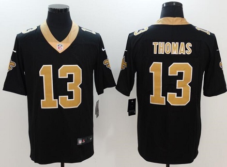 Men's New Orleans Saints Michael Thomas Nike Black Vapor Untouchable Limited Player Jersey