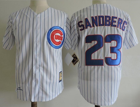 Men's Chicago Cubs Ryne Sandberg Baseball Throwback Jersey 02