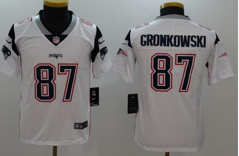 New Mens 87 Rob Gronkowski White Football Jerseys