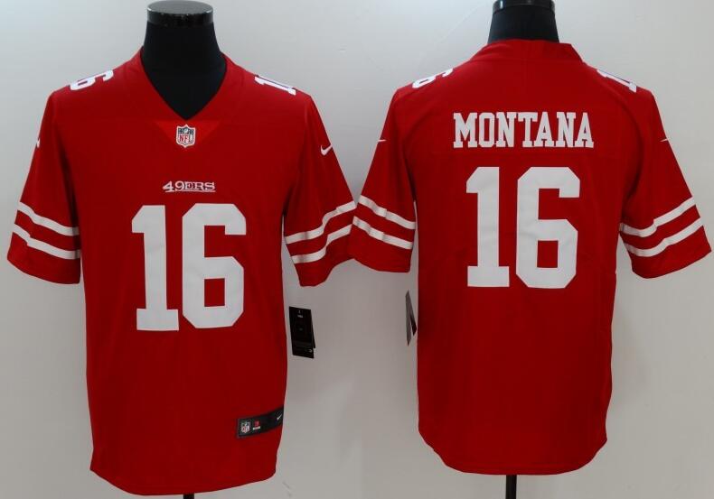 Mens  Joe Montana 16  Elite Football Jersey