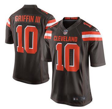 Men's Cleveland Browns Robert Griffin III Nike Brown Game Jersey