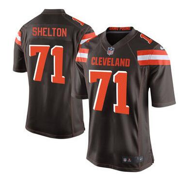 Men's Cleveland Browns Danny Shelton Nike Brown Game Jersey