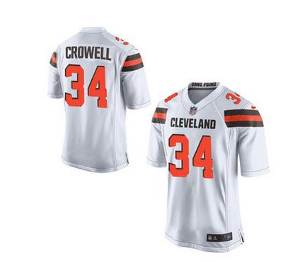 Cleveland Browns Isaiah Crowell Nike White Game Jersey