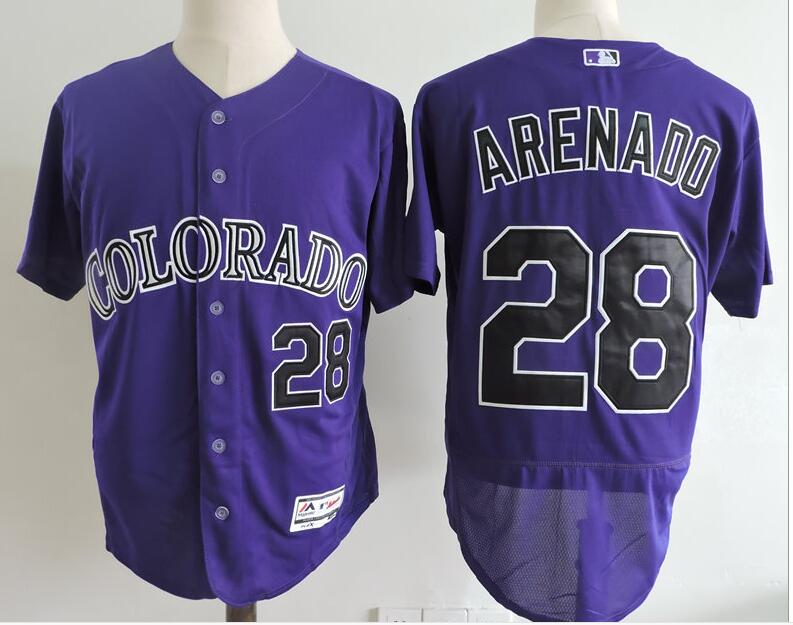 Colorado Rockies 28 Nolan Arenad Baseball Jersey