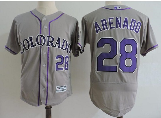 Colorado Rockies 28 Nolan Arenad Baseball Jersey