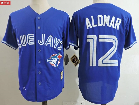 Toronto Blue Jays 12 Roberto Alomar  Throwback MLB baseball Jerseys