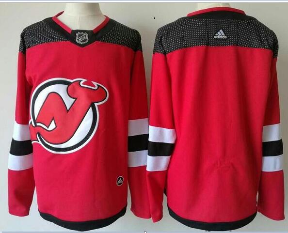 Adidas Men NHL  Jersey Devils Blank Red Hockey Jersey