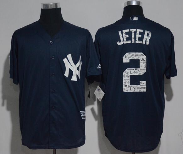 2017 Sring Training 2 Derek Jeter Baseball Jersey