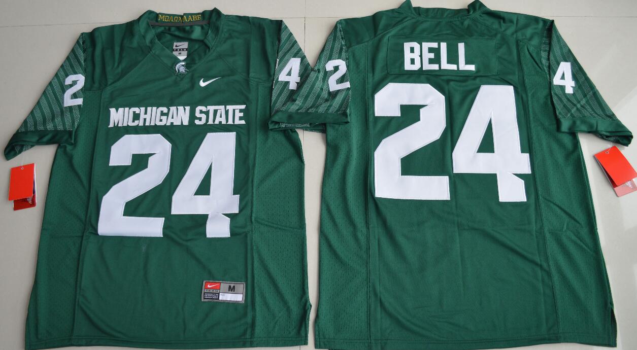 Michigan State Spartans Le'Veon Bell 24 College Alumni Football Limited Jersey - Green