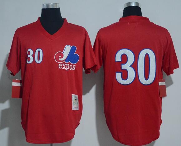 Montreal Expos Tim Raines Mitchell & Ness Red Batting Practice Jersey