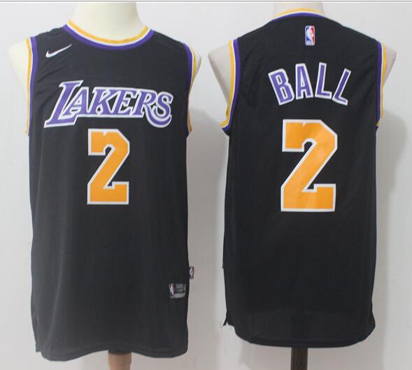 Nike New Nike 2 Lonzo Ball Basketball Jersey Black