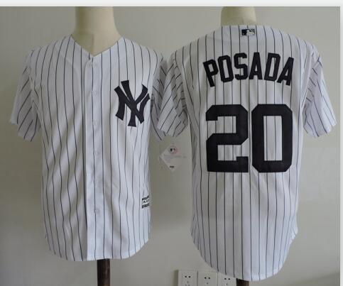 Men New York Yankees Jorge Posada Steiner  Baseball Jersey