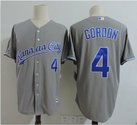 Kansas City Royals Alex Gordon Gray Baseball Jersey