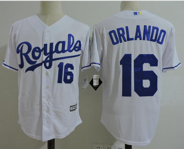 Men's Kansas City Royals Paulo Orlando Baseball Jersey Blue