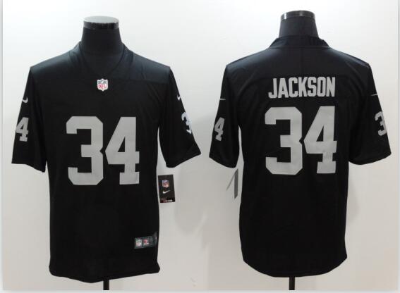 Mens Oakland Raiders Bo Jackson Nike Black Retired Player  Jersey