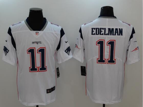 Nike New England Patriots 11 Julian Edelman Elite white NFL Jerseys