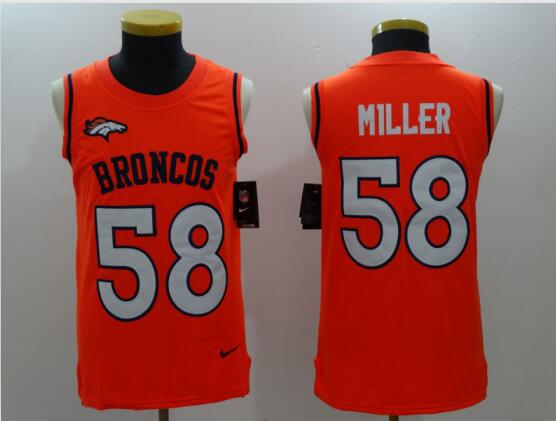 Mens Sleeves Denver 58 Von Miller Football jersey