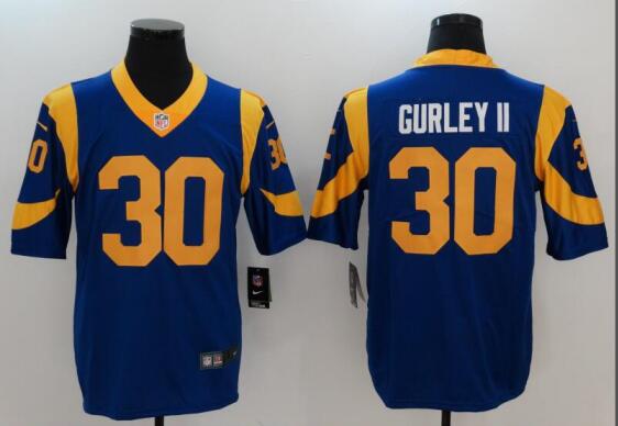 nike Men St.Louis Rams 30 Todd Gurley II Nike blue  football  Jerseys