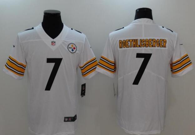 New Nike Pittsburgh Steelers 7 Ben Roethlisberger white  football Jerseys