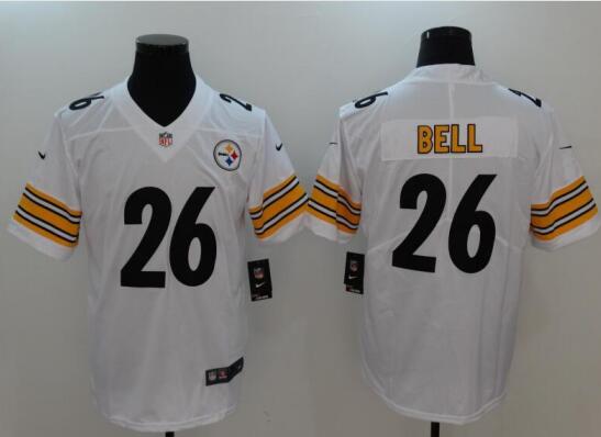 New Mens Pittsburgh Steelers Le'Veon Bell Nike White Jersey