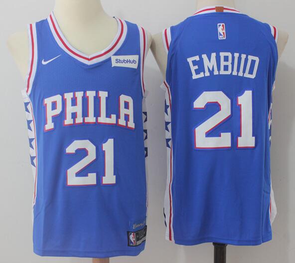 Nike New Men's #21 joel embiid basketball jerseys Stitched